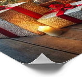Weihnachtsbaumposter Poster (Ecke)