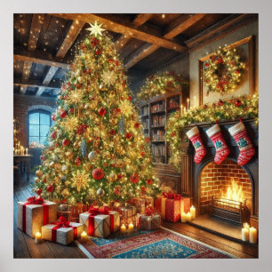 Weihnachtsbaumposter Poster