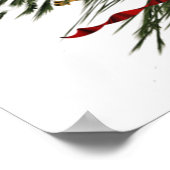 Weihnachtsbaumposter Poster (Ecke)