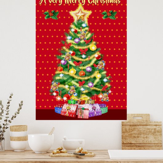 Weihnachtsbaumposter Weihnachten Poster (Küche)
