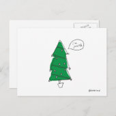 Weihnachtsbaumpostkarte Feiertagspostkarte (Vorne/Hinten)