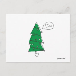 Weihnachtsbaumpostkarte Feiertagspostkarte