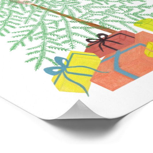 Weihnachtsbaumpreisposter Poster (Ecke)