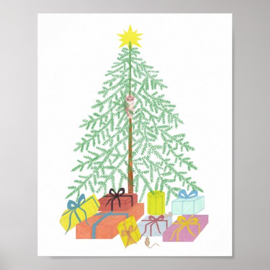 Weihnachtsbaumpreisposter Poster (Vorne)