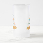 Weihnachtsbaumpyramide aus Weihnachtsschneemännern Mattglas Bierglas (Mittel)