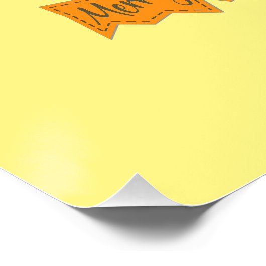 Weihnachtsbaumpyramide aus Weihnachtsschneemännern Poster (Ecke)