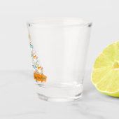Weihnachtsbaumpyramide aus Weihnachtsschneemännern Schnapsglas (Rechts)