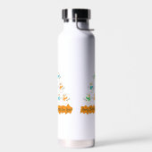 Weihnachtsbaumpyramide aus Weihnachtsschneemännern Trinkflasche (Links)