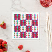 Weihnachtsbaumquiltmuster Serviette (Beispiel)