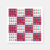 Weihnachtsbaumquiltmuster Serviette (Vorderseite)