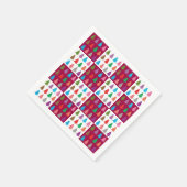 Weihnachtsbaumquiltmuster Serviette (Ecke)