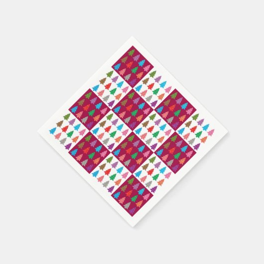 Weihnachtsbaumquiltmuster Serviette (Ecke)