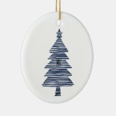 Weihnachtsbaumrad des Schiffes an der Küste Keramik Ornament (Rechts)