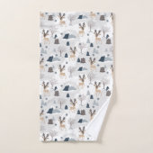 Weihnachtsbaumrinder Badhandtuch Set (Handtuch)