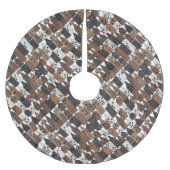 Weihnachtsbaumrock aus Holz Polyester Weihnachtsbaumdecke (Vorderseite)