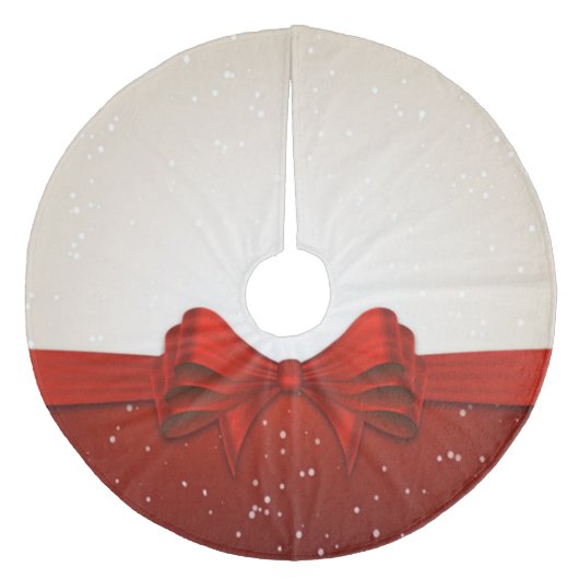 Weihnachtsbaumrock/Bow Fleece Weihnachtsbaumdecke (Vorderseite)
