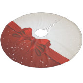 Weihnachtsbaumrock/Bow Fleece Weihnachtsbaumdecke (Schrägansicht)