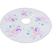 Weihnachtsbaumrock des polyester weihnachtsbaumdecke (Schrägansicht)