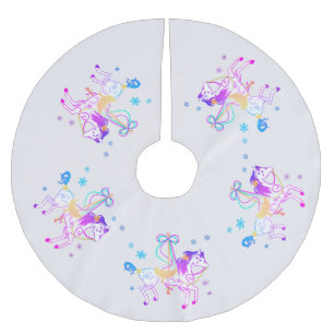 Weihnachtsbaumrock des polyester weihnachtsbaumdecke