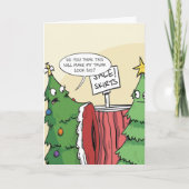 Weihnachtsbaumrock Feiertagskarte (Vorderseite)