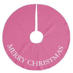 Weihnachtsbaumrock lebhaft Rosa Polyester Weihnachtsbaumdecke