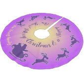 Weihnachtsbaumrock mit der Gurke des Weihnachtsman Polyester Weihnachtsbaumdecke (Schrägansicht)