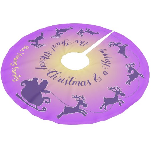 Weihnachtsbaumrock mit der Gurke des Weihnachtsman Polyester Weihnachtsbaumdecke (Schrägansicht)