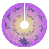 Weihnachtsbaumrock mit der Gurke des Weihnachtsman Polyester Weihnachtsbaumdecke (Vorderseite)