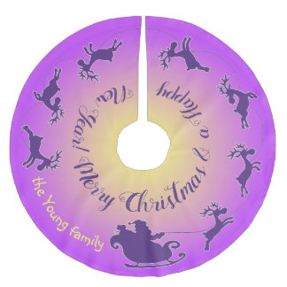 Weihnachtsbaumrock mit der Gurke des Weihnachtsman Polyester Weihnachtsbaumdecke