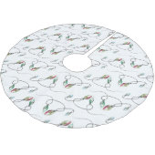 Weihnachtsbaumrock Modernes Muster der Lichter Polyester Weihnachtsbaumdecke (Schrägansicht)