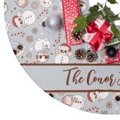 Weihnachtsbaumrock, Personalisierter Weihnachtsbau Polyester Weihnachtsbaumdecke