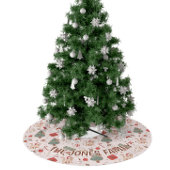 Weihnachtsbaumrock, Personalisierter Weihnachtsbau Polyester Weihnachtsbaumdecke