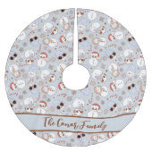 Weihnachtsbaumrock, Personalisierter Weihnachtsbau Polyester Weihnachtsbaumdecke (Vorderseite)