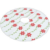 Weihnachtsbaumrock Poinsettia Polyester Weihnachtsbaumdecke (Schrägansicht)