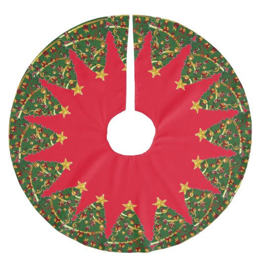 Weihnachtsbaumrock Polyester Weihnachtsbaumdecke (Vorderseite)