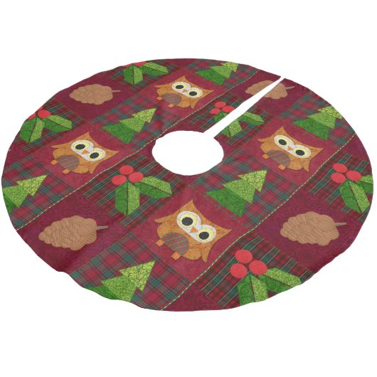 Weihnachtsbaumrock Polyester Weihnachtsbaumdecke (Schrägansicht)