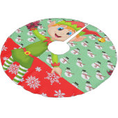 Weihnachtsbaumrock Polyester Weihnachtsbaumdecke (Schrägansicht)