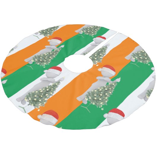 Weihnachtsbaumrock Polyester Weihnachtsbaumdecke (Schrägansicht)