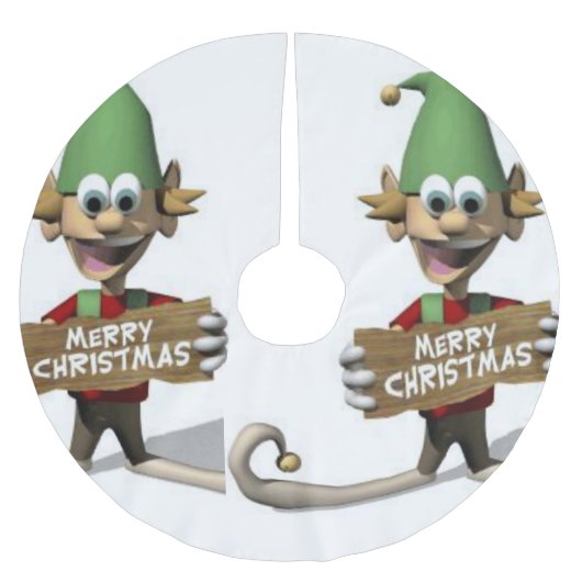 Weihnachtsbaumrock Polyester Weihnachtsbaumdecke (Vorderseite)