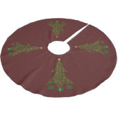 Weihnachtsbaumrock Polyester Weihnachtsbaumdecke (Schrägansicht)