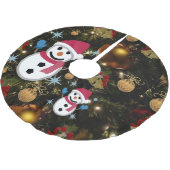 Weihnachtsbaumrock Polyester Weihnachtsbaumdecke (Schrägansicht)