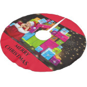 Weihnachtsbaumrock Polyester Weihnachtsbaumdecke (Schrägansicht)