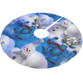 Weihnachtsbaumrock Polyester Weihnachtsbaumdecke (Schrägansicht)