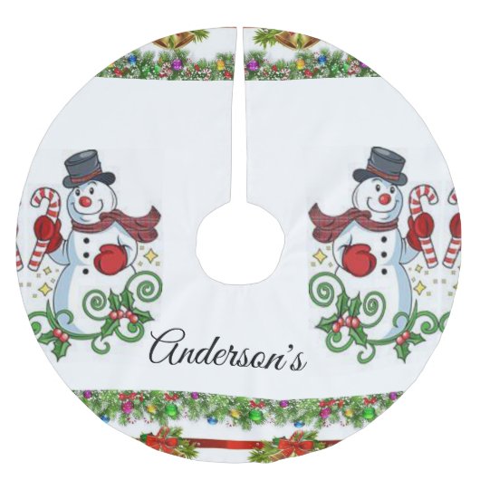 Weihnachtsbaumrock Polyester Weihnachtsbaumdecke (Vorderseite)