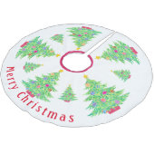 Weihnachtsbaumrock Polyester Weihnachtsbaumdecke (Schrägansicht)