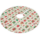 Weihnachtsbaumrock Polyester Weihnachtsbaumdecke (Schrägansicht)