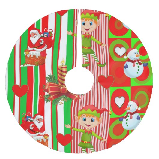 Weihnachtsbaumrock Polyester Weihnachtsbaumdecke (Vorderseite)