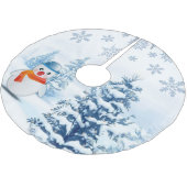 Weihnachtsbaumrock Polyester Weihnachtsbaumdecke (Schrägansicht)