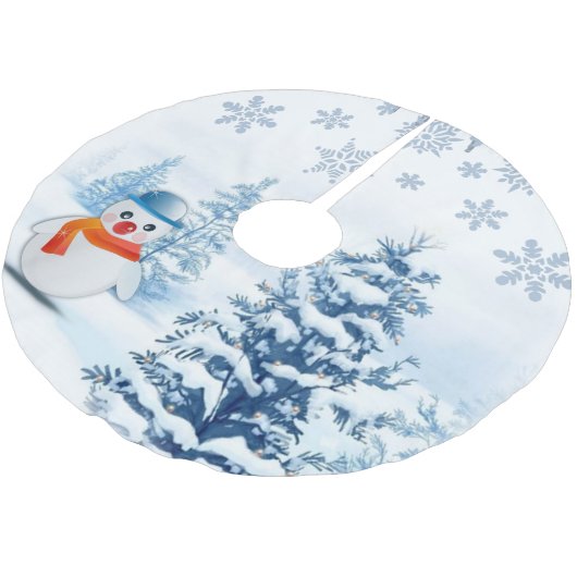 Weihnachtsbaumrock Polyester Weihnachtsbaumdecke (Schrägansicht)