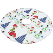 Weihnachtsbaumrock Polyester Weihnachtsbaumdecke (Schrägansicht)